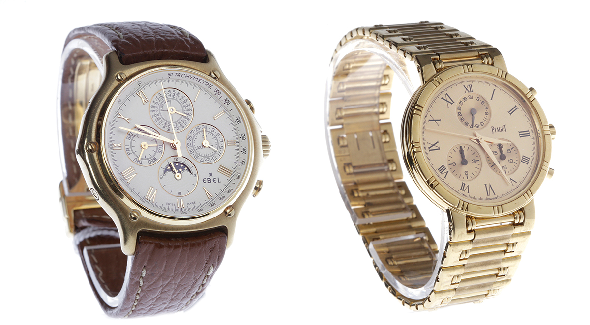 Image of lots 807 and 772 in the McTear's Watches Auction