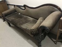 Lot 429 - VICTORIAN DRAWING ROOM SETTEE