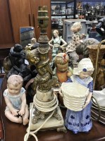 Lot 437 - LOT OF CERAMIC AND OTHER FIGURES including a...