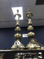 Lot 452 - TWO PAIRS OF TABLE LAMPS