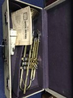 Lot 465 - RUDY MUCK TRUMPET along with a mute and 17C...