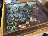 Lot 472 - COLLECTION OF CAST TOY FIGURES in a glass...