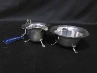 Lot 492 - THREE SILVER PLATED PURSES along with silver...