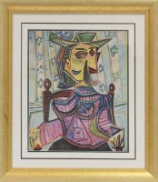 Lot 2333A - PABLO PICASSO, SEATED PORTRAIT OF DORA MAAR...