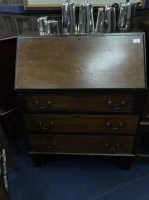 Lot 516 - EDWARDIAN MAHOGANY BUREAU