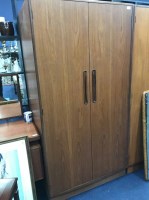 Lot 535 - G-PLAN BEDROOM SUITE comprising two wardrobes...