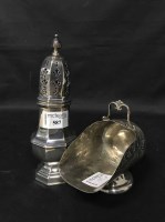 Lot 587 - LOT OF SILVER PLATED ITEMS including sugar...