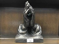 Lot 598 - CANADIAN PLASTER SCULPURE - THE PRAYING HANDS