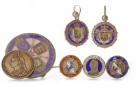Lot 45 - COLLECTION OF VICTORIAN ENAMELLED COIN...