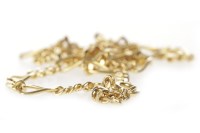 Lot 289 - NINE CARAT GOLD CHAIN NECKLACE approximately...