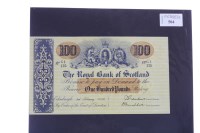 Lot 504 - THE ROYAL BANK OF SCOTLAND £100 ONE HUNDRED...