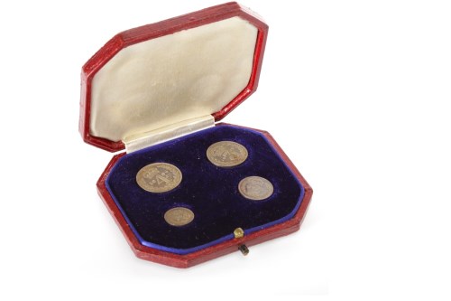 Lot 508 - SET OF MAUNDY MONEY DATED 1906 comprising four...