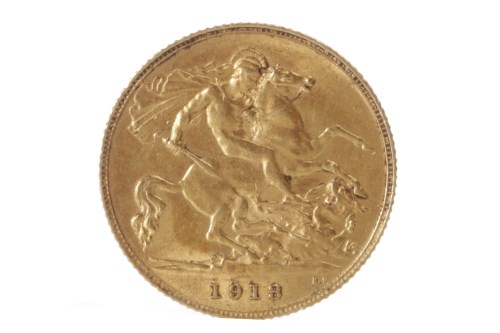 Lot 513 - GOLD HALF SOVEREIGN DATED 1913