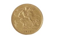 Lot 523 - GOLD HALF SOVEREIGN DATED 1912