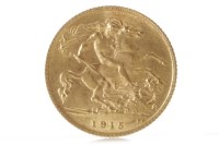Lot 527 - GOLD HALF SOVEREIGN DATED 1915