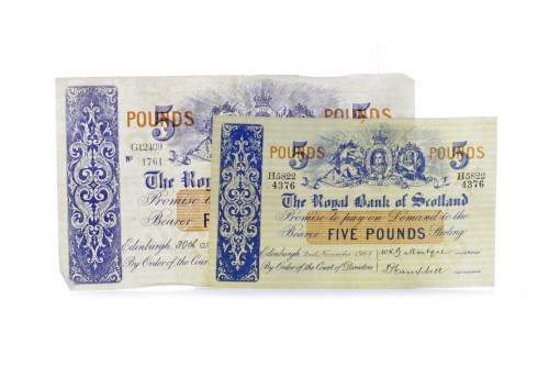 Lot 546 - THE ROYAL BANK OF SCOTLAND £5 FIVE POUNDS NOTE...