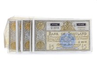 Lot 553 - COLLECTION OF BANK OF SCOTLAND £5 FIVE POUNDS...