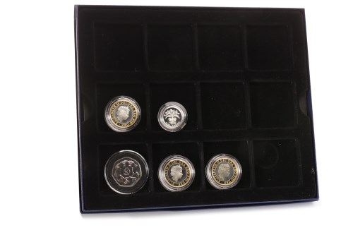 Lot 559 - FIVE VARIOUS PROOF COINS including a 50 pence...