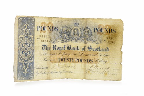 Lot 593 - THE ROYAL BANK OF SCOTLAND £20 TWENTY POUNDS...