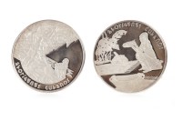Lot 617 - TWO 1OZ SILVER CUBA COINS one dated 1993, the...