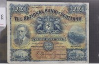 Lot 625 - THE NATIONAL BANK OF SCOTLAND £1 ONE POUND...