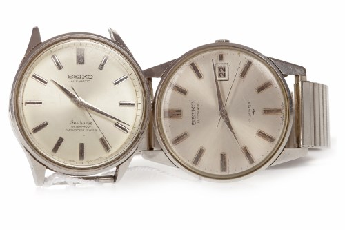 Lot 762 - GENTLEMAN'S SEIKO STAINLESS STEEL AUTOMATIC...