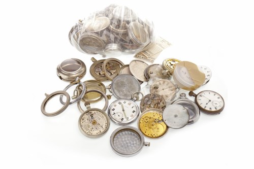 Lot 822 - GROUP OF VARIOUS POCKET WATCH PARTS including...