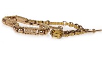 Lot 847 - LATE VICTORIAN WATCH CHAIN formed by ornate...