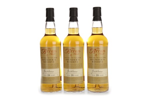 Lot 1023 - THE ARRAN MALT FOUNDER'S RESERVE AGED 18 YEARS...