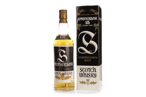 Lot 1049 - SPRINGBANK AGED 15 YEARS - OLD STYLE Active....