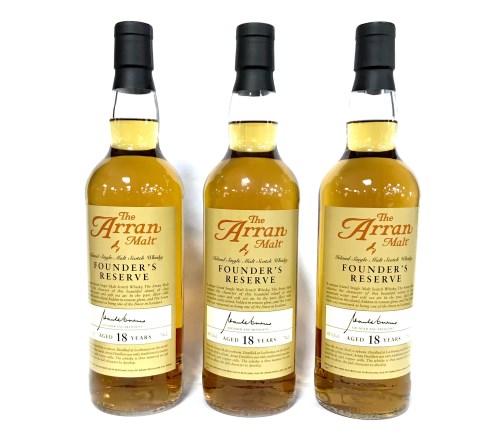 Lot 1050 - THE ARRAN MALT FOUNDER'S RESERVE AGED 18 YEARS...