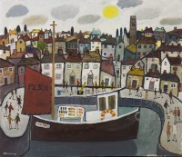 Lot 245 - * ALAN FURNEAUX, PZ-301, PENZANCE HARBOUR oil...