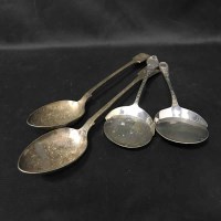 Lot 30 - LOT OF FLATWARE including a pair of basting...