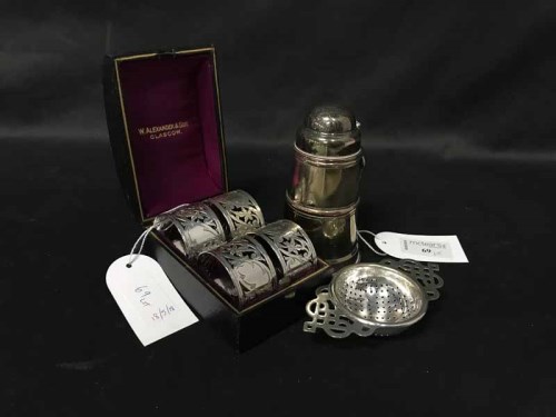 Lot 69 - LOT OF SILVER PLATED WARE including four...