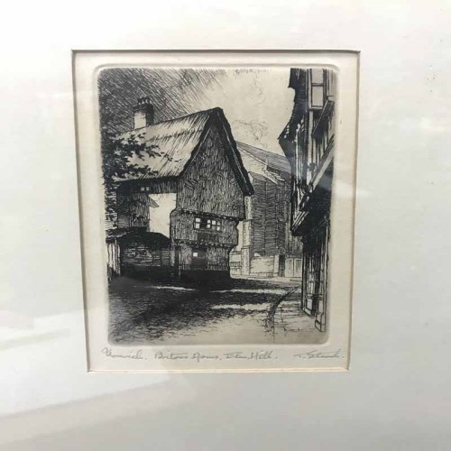 Lot 153 - TWO ETCHINGS BY T.STEAD OF ARCHITECTURAL STUDIES