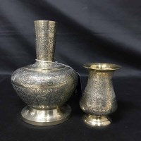 Lot 183 - LOT OF EAST ASIAN STYLE BRASS WARES including...