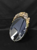 Lot 188 - BARBOLA MIRROR along with pottery figure and a...