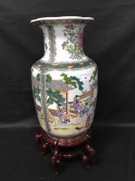 Lot 189 - MODERN CHINESE VASE ON STAND
