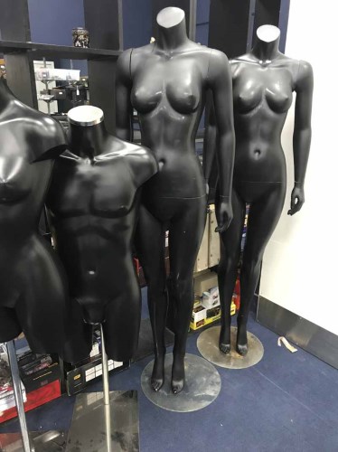 Lot 229 - TWO FULL BODY FEMALE MANNEQUINS together with...