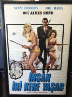 Lot 234 - JAMES BOND 007 TURKISH FILM POSTER for 'Insan...