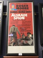 Lot 250 - JAMES BOND 007 FILM POSTER for 'Alskade Spion'...