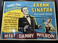 Lot 254 - FRANK SINATRA MEET DANNY WILSON POSTER framed...