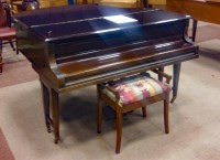 Lot 273 - MAHOGANY BABY GRAND PIANO BY REICHMAN serial...