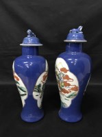 Lot 342 - PAIR OF 19TH CENTURY CHINESE BALUSTER VASES