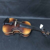 Lot 390 - VIOLIN WITH TWO PIECE BACK