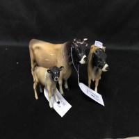 Lot 461 - THREE BESWICK JERSEY CATTLE FIGURES