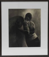 Lot 2488 - * PATSY MCARTHUR, LEANING pastel on paper,...
