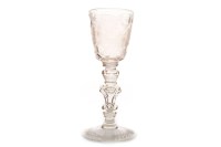 Lot 1234 - LATE 18TH CENTURY GLASS GOBLET probably of...