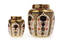 Lot 1240 - TWO GRADUATED ROYAL CROWN DERBY 'OLD IMARI'...