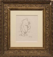 Lot 12 - MANNER OF E H SHEPHARD, POOH-BEAR WITH...